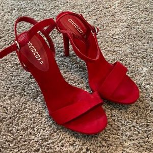 Red Suede Heels